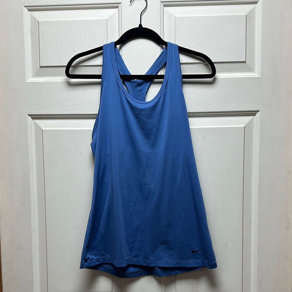 Nike Blue Athletic Tank Top Racerback